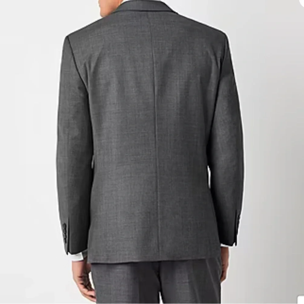 Men's Michael Strahan Modern Fit Gray Two-Button Suit Jacket sz 44L